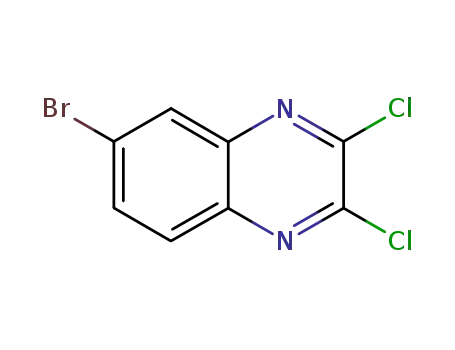 Molecular Structure of 108229-82-9 (6-Bromo-2,3-dichloroquinoxaline)