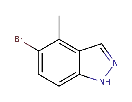 Molecular Structure of 1082041-34-6 (5-Bromo-4-methyl-1H-indazole)
