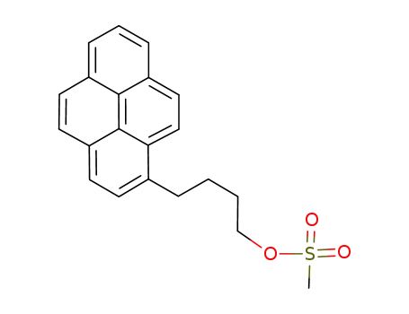 Molecular Structure of 205488-04-6 (4-(pyren-1-yl)butyl methanesulfonate)