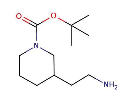Molecular Structure of 259180-77-3 (N-Boc-piperidine-3-ethylamine)