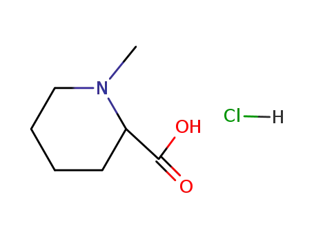 Molecular Structure of 25271-35-6 (1-Methylpiperidine-2-carboxylic acid hydrochloride)