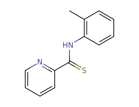 Molecular Structure of 21259-33-6 (2-Pyridinecarbothioamide, N-(2-methylphenyl)-)