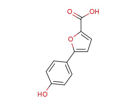 Molecular Structure of 793684-81-8 (5-(4-Hydroxyphenyl)-furan-2-carboxylic acid)