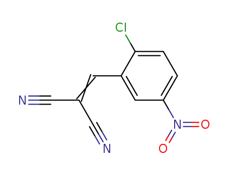 Molecular Structure of 3138-22-5 (Propanedinitrile, [(2-chloro-5-nitrophenyl)methylene]-)