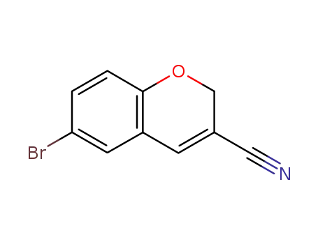 Molecular Structure of 57543-68-7 (6-BROMO-2H-CHROMENE-3-CARBONITRILE)