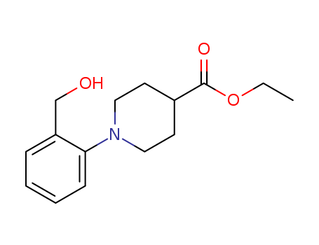 4-Piperidinecarboxylicacid, 1-[2-(hydroxymethyl)phenyl]-, ethyl ester