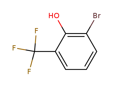 Molecular Structure of 2844-05-5 (2-Bromo-6-(trifluoromethyl)phenol)