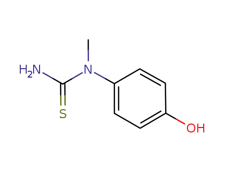 Molecular Structure of 37043-34-8 (1-(4-HYDROXY-PHENYL)-1-METHYL-THIOUREA)