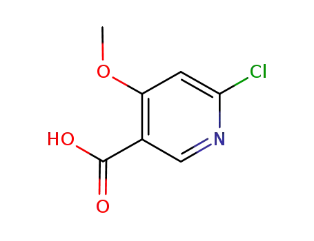 Molecular Structure of 716362-10-6 (6-Chloro-4-methoxynicotinic acid)
