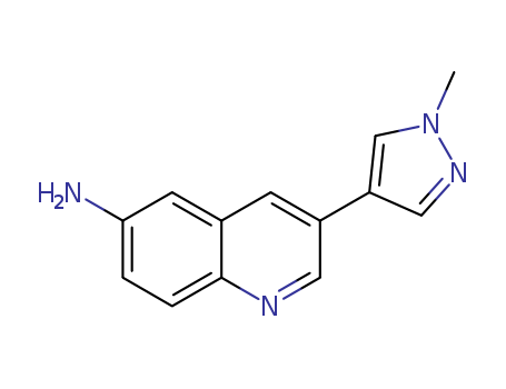 6-Quinolinamine, 3-(1-methyl-1H-pyrazol-4-yl)-
