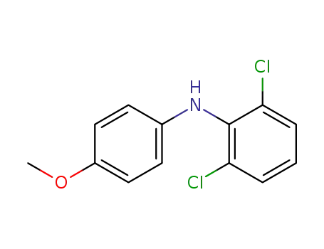 Molecular Structure of 30124-19-7 (2,6-Dichloro-N-(4-Methoxyphenyl) Benzenamine)