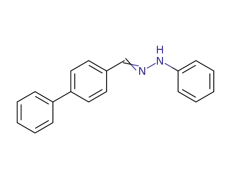 Molecular Structure of 7253-66-9 ((1E)-1-(biphenyl-4-ylmethylidene)-2-phenylhydrazine)