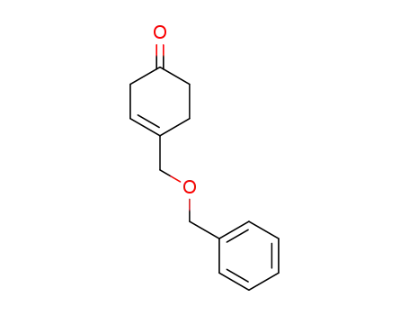 Molecular Structure of 144309-99-9 (3-Cyclohexen-1-one, 4-[(phenylmethoxy)methyl]-)