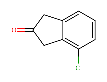 Molecular Structure of 74124-90-6 (4-Chloro-2-indanone)