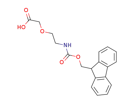 Molecular Structure of 260367-12-2 (5-(9-FLUORENYLMETHYLOXYCARBONYL-AMINO)-3-OXAPENTANOIC ACID)