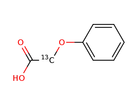 Molecular Structure of 134757-64-5 (<2-13C>-2-phenoxyacetic acid)