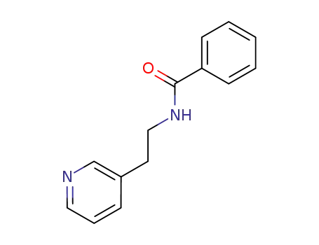 Molecular Structure of 107776-87-4 (N-(2-pyridin-3-yl-ethyl)-benzamide)