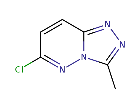 Molecular Structure of 7197-01-5 (6-Chloro-3-methyl[1,2,4]triazolo[4,3-b]pyridazine)