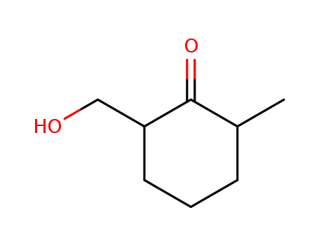 Molecular Structure of 90112-65-5 (Cyclohexanone, 2-(hydroxymethyl)-6-methyl-)