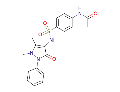Molecular Structure of 32061-15-7 (1-phenyl-2,3-dimethyl-4-(4'-acetylaminophenyl)sulfonylamino-5-pyrazolone)