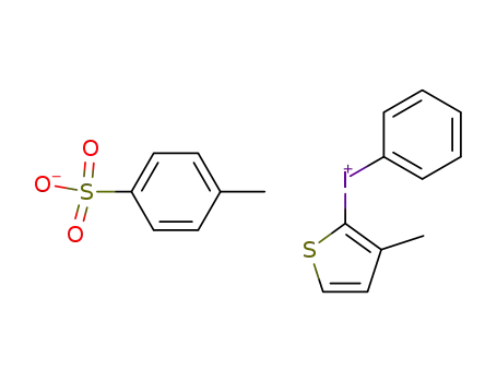 Molecular Structure of 91228-41-0 ((3-methyl-2-thienyl)(phenyl)iodonium tosylate)