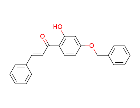 Molecular Structure of 872131-45-8 (3-Oxo-1-phenyl-3-(2hydroxy-5-benzyloxyphenyl)propene)