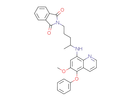 1H-Isoindole-1,3(2H)-dione,
2-[4-[(6-methoxy-5-phenoxy-8-quinolinyl)amino]pentyl]-