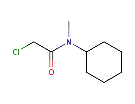 Molecular Structure of 2567-56-8 (2-CHLORO-N-CYCLOHEXYL-N-METHYLACETAMIDE)