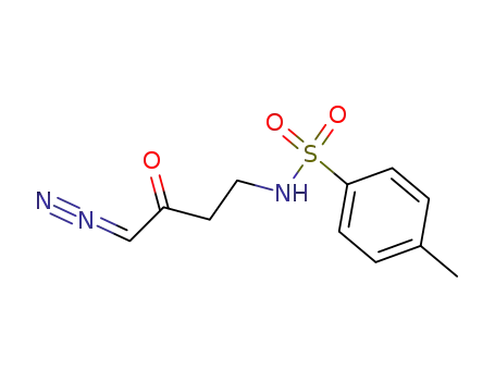 Molecular Structure of 32065-38-6 (2-Butanone, 1-diazo-4-[[(4-methylphenyl)sulfonyl]amino]-)