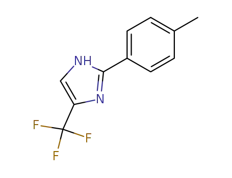Molecular Structure of 33469-18-0 (2-(4-Methylphenyl)-4-(trifluoromethyl)-1H-imidazole)