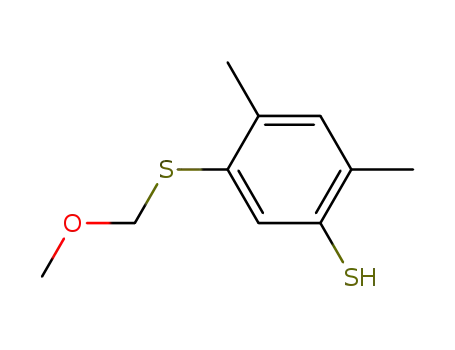 Molecular Structure of 113087-87-9 (Benzenethiol, 5-[(methoxymethyl)thio]-2,4-dimethyl-)