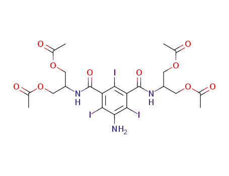 Molecular Structure of 148051-08-5 (5-AMINO-N,N''-BIS[2-ACETOXY-1-(ACETOXYMETHYL)ETHYL]-2,4,6-TRIIODOISOPHTHALAMIDE)