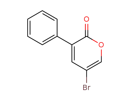 Molecular Structure of 478704-43-7 (2H-Pyran-2-one, 5-bromo-3-phenyl-)