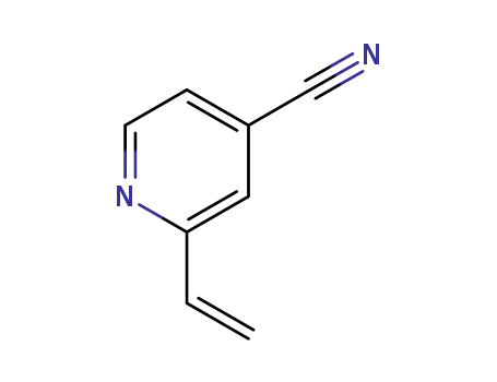 Molecular Structure of 98436-74-9 (4-Pyridinecarbonitrile,2-ethenyl-(9CI))