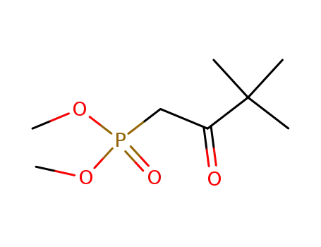 Molecular Structure of 7257-97-8 (Phosphonic acid, (3,3-dimethyl-2-oxobutyl)-, dimethyl ester)