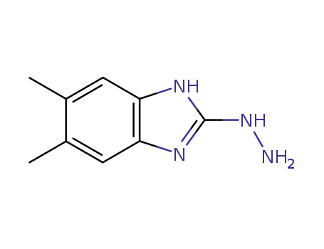 Molecular Structure of 60178-36-1 (2H-Benzimidazol-2-one,1,3-dihydro-5,6-dimethyl-,hydrazone(9CI))