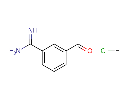 Molecular Structure of 57081-01-3 (3-FORMYL BENZAMIDINE HYDROCHLORIDE)