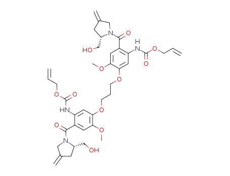 1,1'-[[(propane-1,3-diyl)dioxy]-bis[(2-amino-N-allyloxycarbonyl-5-methoxy-1,4-phenylene)carbonyl]]-bis[(2S)-2-hydroxymethyl-4-methylidene-2,3-dihydropyrrole]