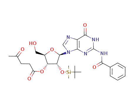 2'-(O-tert-butyldimethylsilyl)-3'-O-levulinoyl-N<sup>2</sup>-benzoylguanosine