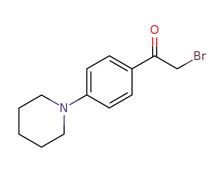 Molecular Structure of 210832-84-1 (4-(Piperidin-1-yl)phenacyl bromide)