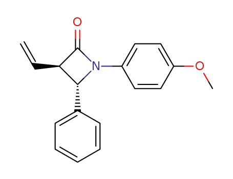 2-Azetidinone, 3-ethenyl-1-(4-methoxyphenyl)-4-phenyl-, (3R,4S)-rel-
