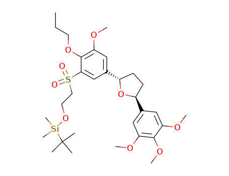 (2S,5S)-2-[3-[[2-[(tert-Butyldimethylsilyl)oxy]ethyl]sulfonyl]-5-methoxy-4-propoxyphenyl]-5-(3,4,5-trimethoxyphenyl)tetrahydrofuran