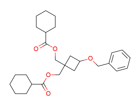 Molecular Structure of 132332-84-4 (1-benzyloxy-3,3-bis(cyclohexylcarbonyloxymethyl)cyclobutane)