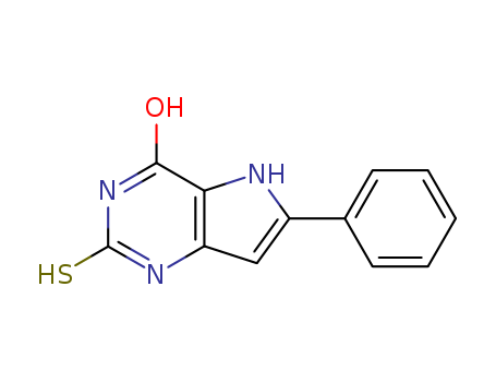 2-Mercapto-6-phenyl-5H-pyrrolo-[3,2-d]pyrimidin-4-ol