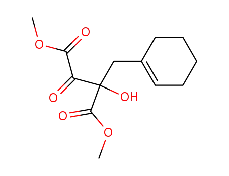 Molecular Structure of 130954-07-3 (Butanedioic acid, (1-cyclohexen-1-ylmethyl)hydroxyoxo-, dimethyl ester)
