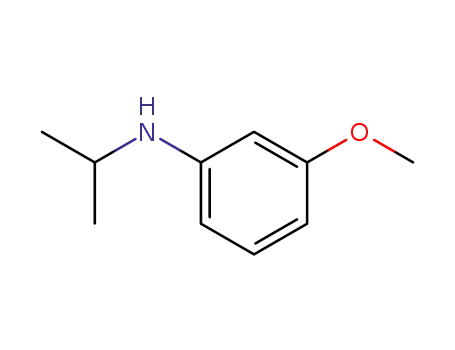 Molecular Structure of 31143-05-2 (Benzenamine, 3-methoxy-N-(1-methylethyl)-)