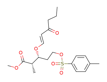 (2S,3R)-2-Methyl-3-((E)-3-oxo-hex-1-enyloxy)-5-(toluene-4-sulfonyloxy)-pentanoic acid methyl ester