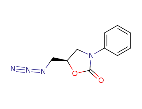 Molecular Structure of 96800-34-9 ((R)-(3-phenyl-2-oxo-5-oxazolidinyl)methyl azide)