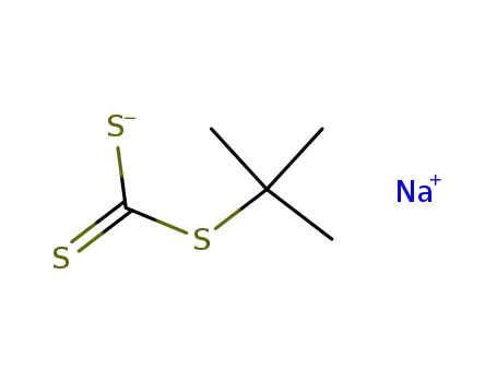 Molecular Structure of 71127-42-9 (S-tert-butyl sodium trithiocarbonate)