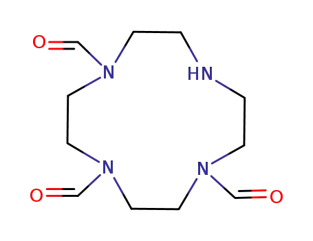 Molecular Structure of 289685-84-3 (1,4,7,10-Tetraazacyclododecane-1,4,7-tricarboxaldehyde)